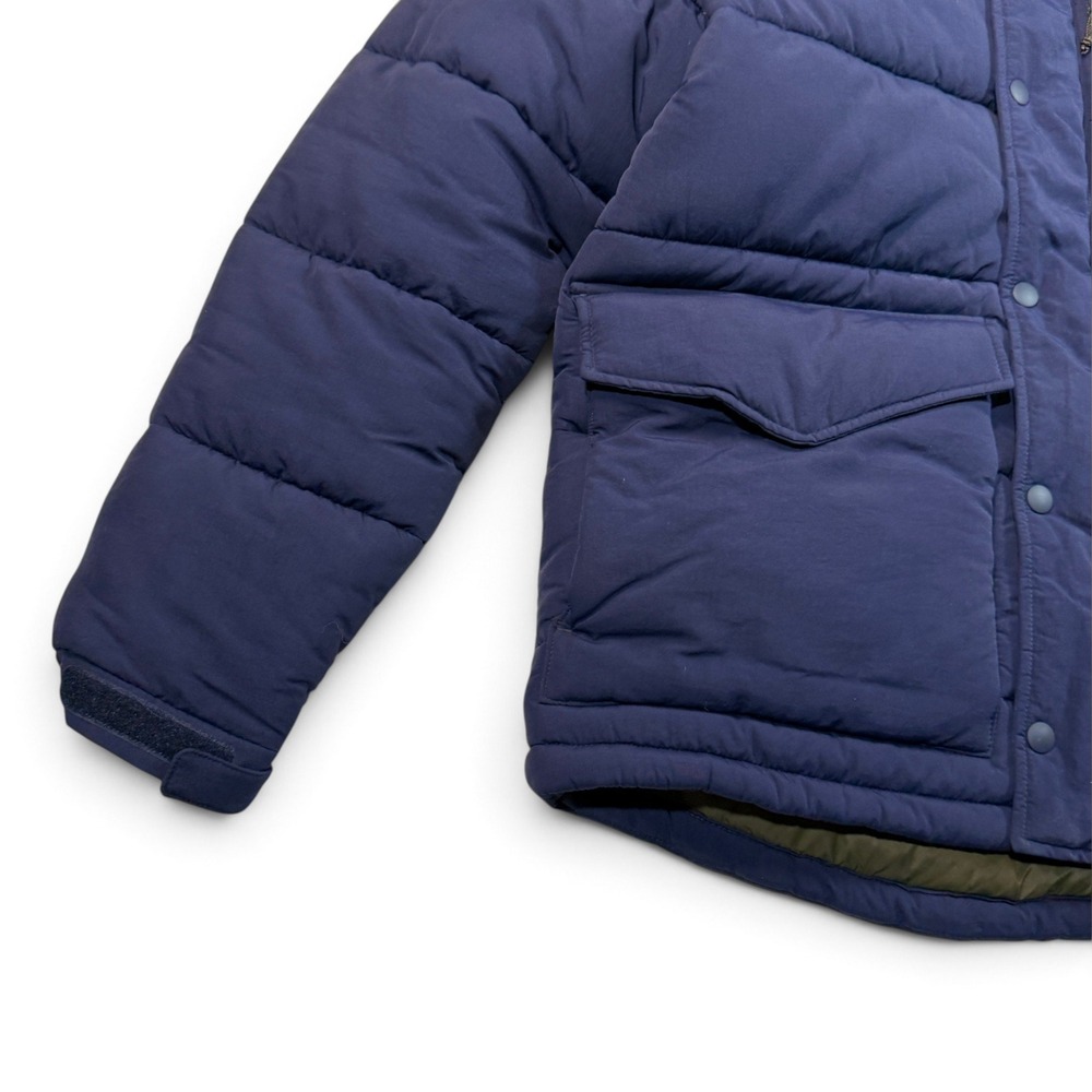 J Crew Nordic Puffer Jacket Mens Medium Navy Blue Primaloft Insulated AZ580 - Picture 12 of 14